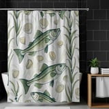 Fish Pattern Digital, Sea Shells Pattern Digital Bundle, Nautical Pattern Design, Sea Life Illustration, PNG JPG Files, Commercial Use thumbnail 12