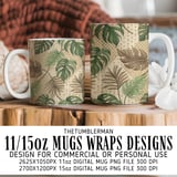 Lush Tropics Rattan Weave Digital Design Size Bundle Png thumbnail 4