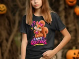 I Have Questions Sally the Squirrel Tee thumbnail 5