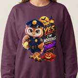 Officer Hoot the Owl Working Tonight Sweatshirt thumbnail 13