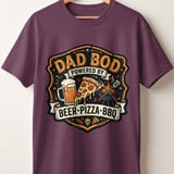 Dad Bod Powered By Beer Pizza BBQ T-Shirt, Funny Father's Day Gift, Husband Birthday Shirt, Grill Master Apparel thumbnail 10