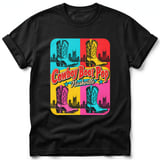 Cowboy Boot Pop ~ Comfort Colors Premium Tee thumbnail 1
