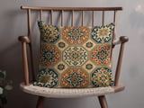 Moroccan Tile Pillow Case | Bohemian Throw Pillow Cover | Accent Cushion Cover for Sofa | Global Decor Pillow Cases thumbnail 4