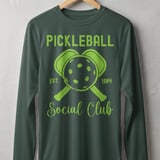 Pickleball Sport-Tek Long Sleeve Tee, Pickleball Est. 1984 Social Club, UV Sun Shield Shirt thumbnail 7