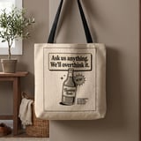 Thinking Tonic Overthinking Tote Bag thumbnail 1