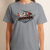 Jayhawk MH-60T Helicopter T-Shirt, Search and Rescue Aviation Shirt, Military Pilot Gift, Aviator Graphic Tee, Flight Crew Apparel thumbnail 4