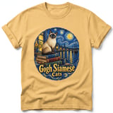 Gogh Siamese ~ Comfort Colors Premium Tee thumbnail 7