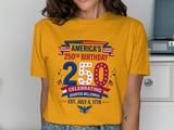 America's 250th Birthday T-Shirt, Quarter-Millennial July 4th 1776 Patriotic American Pride Shirt, Commemorative History Tee thumbnail 7