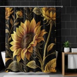 Sunflower Tumbler Design, Digital Paper, Floral Backgrounds, Junk Journal, Scrapbooking, Printable Tumbler PNG, Colorful Flowers thumbnail 10