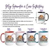 Capybara Unbothered Digital Mug Wrap thumbnail 3