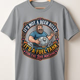 Funny Beer Belly T-Shirt for Men | Dad Bod Fuel Tank Love Machine Tee | Humorous Husband Gift | Father's Day Sarcastic Joke Shirt thumbnail 5