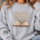 Currently Unavailable I'm Reading PNG, Vintage Bookish Sublimation Design, Floral Book Lover Shirt Graphic, Cozy Reader Clipart Download thumbnail 20