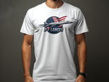 B-1 Lancer Bomber T-Shirt, Military Aviation Shirt, American Flag Jet Graphic Tee, Supersonic Aircraft Air Force Veteran Gift for Him thumbnail 4
