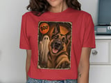 German Shepherd Halloween Ghost Tee thumbnail 2