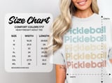 Pickleball Comfort Colors Shirt, Retro Multi Line Pickleball, Vintage Graphic Tee thumbnail 15