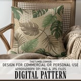 Lush Tropics Rattan Weave Digital Design Size Bundle Png thumbnail 5