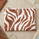 Earthy Taupe Zebra Print Laptop Sleeve, Boho Abstract Laptop Case, Minimalist Tech Accessory Pouch, Trendy iPad Bag for Her thumbnail 13