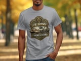 US Army This We'll Defend T-Shirt, Patriotic Military Veteran Gift for Him, Army Strong Graphic Tee, Armed Forces Supporter Top thumbnail 6