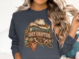 Cozy Chapters Western Bookish Tee or Sweatshirt thumbnail 7