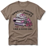 Spread Those Pages Like A Good Girl Tee thumbnail 11