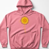 Pickleball Gildan Fleece Hoodie, pickleball Sunflower Stem Graphic, Court Pullover thumbnail 11