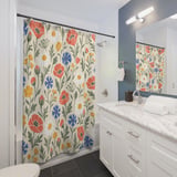 Wild Meadow Botanical Shower Curtain thumbnail 3