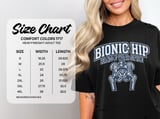 Bionic Hip T-Shirt: Mechanical Handle With Style Graphic, Hip Joint Replacement Design thumbnail 5