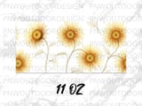 Sunflower Watercolor Mug Wrap Digital Design 11oz 15oz, Transparent Floral Mug Sublimation Tumbler Wrap Digital File thumbnail 13