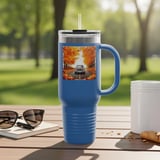 Grand Wagoneer Tumbler, The Waggy, Autumn Leaves, Pumpkin Tumbler, Fall Car Tumbler, Cars at Petralla Shop thumbnail 1
