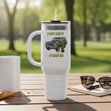 Grand Wagoneer Tumbler, Waggy Car Art, Funny Auto Tumbler, Car Lover Gift, Cool Vehicle Drinkware, Classic Car Design thumbnail 4