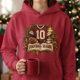Football Season Sweatshirt, Vintage Football Hoodie, Dark Academia Bookish Gameday Shirt, Fall Tailgate Crewneck, Cozy Autumn Sports Gift thumbnail 12