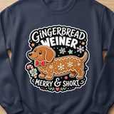 Gingerbread Weiner Merry & Short Tee thumbnail 6