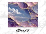20 oz Tumbler Wrap, Amethyst Sky, Sublimation, Digital Design, Straight Tapered Wrap png, Tumbler Design, Instant Download, Tumbler Digital thumbnail 3