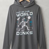Pickleball Sport-Tek Performance Hood, Out of This World Dinks, Lightweight Hoodie thumbnail 5