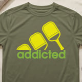 Pickleball Sport-Tek Performance Tee, addicted, Moisture-Wicking Athletic Court Apparel thumbnail 4