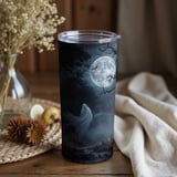 Personalized Halloween Tumbler, Spooky Ghost Tumbler, Custom Name Halloween Gift, Halloween Night Tumbler, Halloween Party Tumbler thumbnail 2