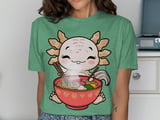 Kawaii Axolotl Ramen Feast T-Shirt thumbnail 8