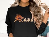 Retro Pumpkin Chasing Ghosts Tee thumbnail 14