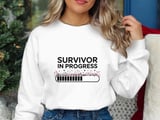 Cancer fighting t-shirt, Survivor In Progress T Shirt, Floral Cancer Awareness Tee, Chemo Gift, Warrior TShirt, Cancer Support Tee, Hope T thumbnail 6