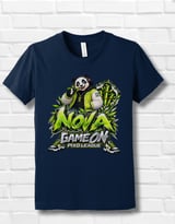 Panda Gaming T-Shirt for Kids, Nova Game On Youth Gamer Tee, Neon Green Panda Graphic Shirt, Pixo League thumbnail 12
