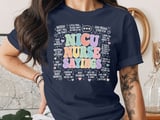 NICU Nurse Sayings T-Shirt: Colorful Neonatal ICU Nursing Student Typography Tee thumbnail 4