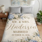 Mr and Mrs Wedding Blanket thumbnail 3