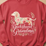 Floral Dachshund Grandma Tee thumbnail 8