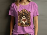 Cozy Bookish Ghost Tee thumbnail 8
