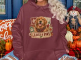 Golden Retriever Fall Sweatshirt, Leaves and Paws Vintage Dog Hoodie, Autumn Dog Mom Crewneck, Cozy Pumpkin Pet Lover Tote Bag Gift thumbnail 10