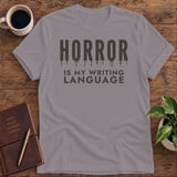 Horror Is My Writing Language Softstyle Tee thumbnail 5