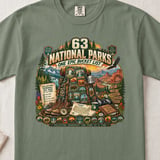 63 National Parks Bucket List Tee thumbnail 2