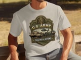 US Army This We'll Defend T-Shirt, Patriotic Military Veteran Gift for Him, Army Strong Graphic Tee, Armed Forces Supporter Top thumbnail 3