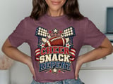 Cheer Snack Repeat Football Tee thumbnail 1