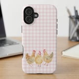 Pink Gingham Chickens MagSafe® Phone Case thumbnail 6